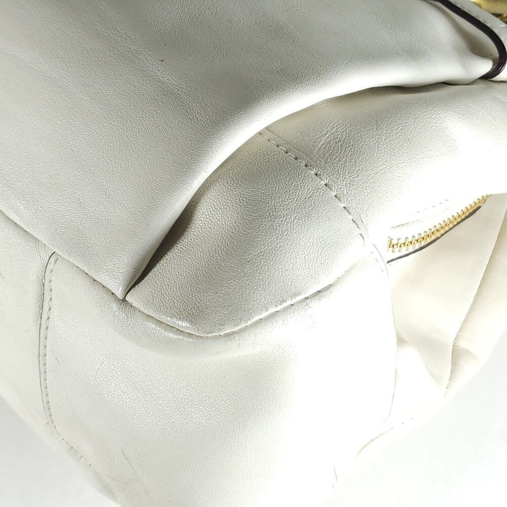 Coach Chelsea Jayden 17811 Leather Ivory/ Off White Carryall Tote Satchel Bag - Picture 12 of 16